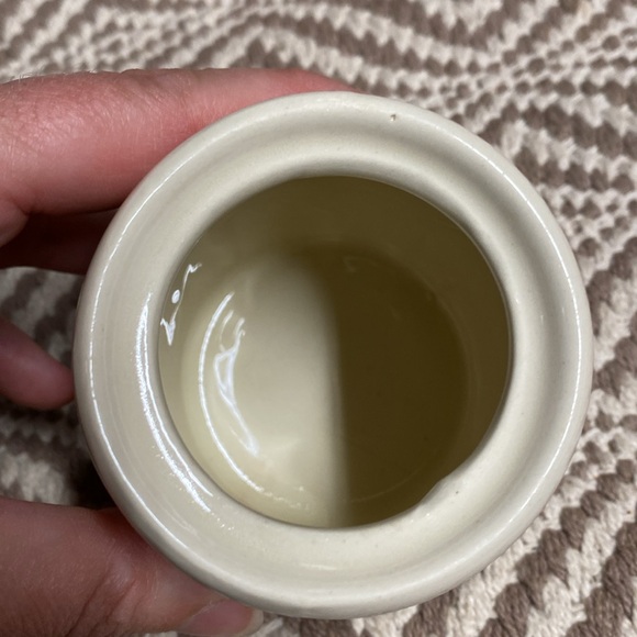 Vintage McCoy pottery cream brown stripes creamer & lidded sugar set - Picture 11 of 11